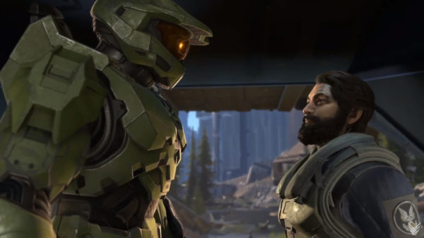 Screenshot from the Halo Infinite teaser trailer