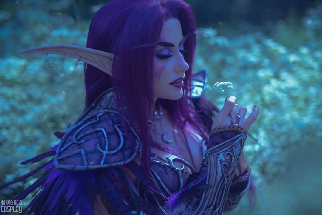 Night Elf Druid cosplay from World of Warcraft by Narga