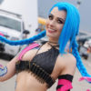 Jinx from League of Legends video game cosplay by Rolyat