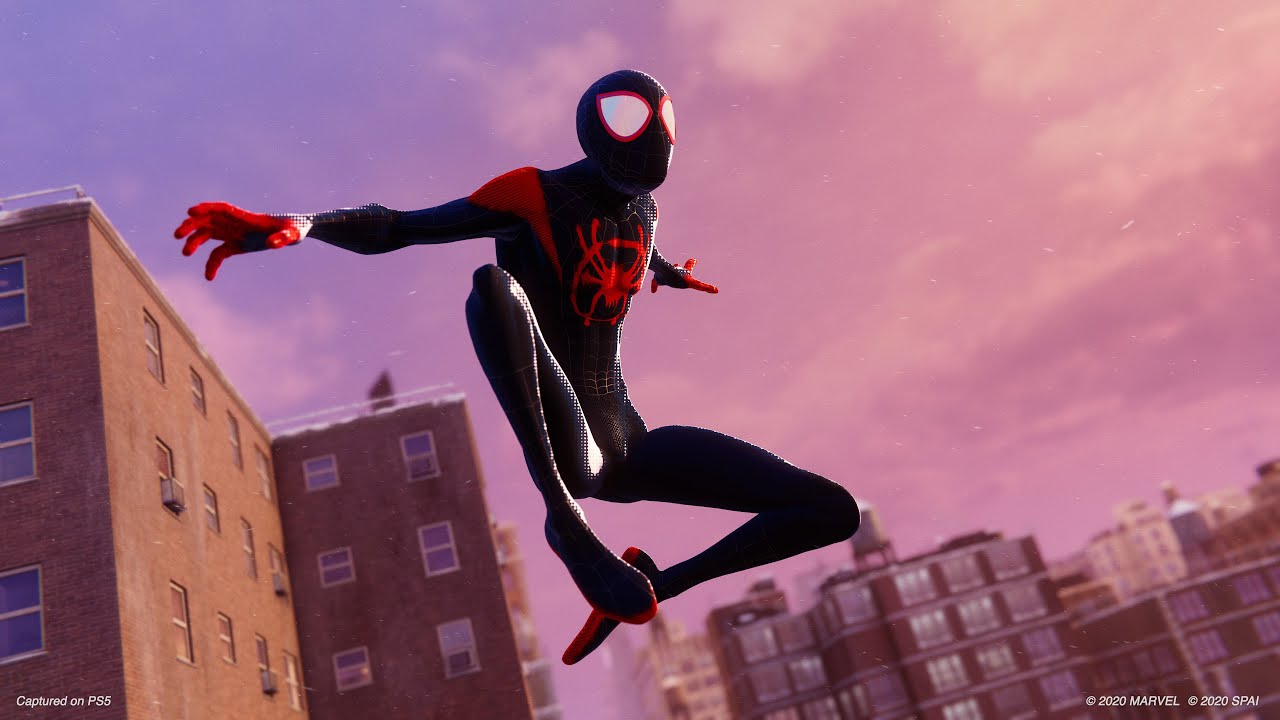 miles into the spider-verse suit on ps5