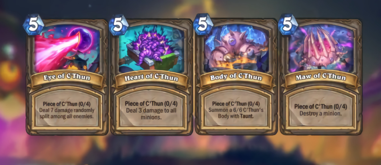 Hearthstone: Madness at the Darkmoon Faire, Pieces of C'thun