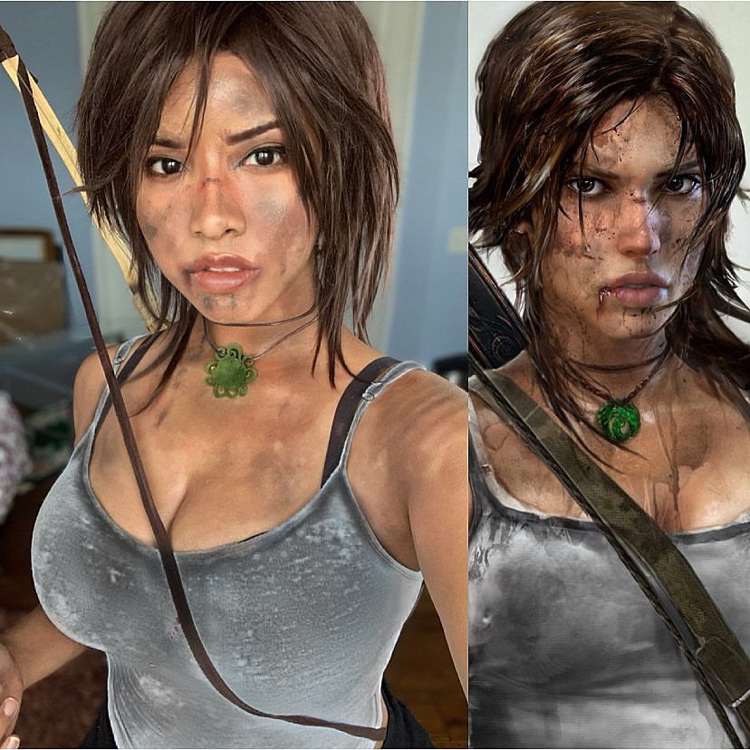 Lara Croft from Tomb Raider cosplay costume by Uniquesora