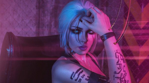 Ciri Cyberpunk 2077 cosplay