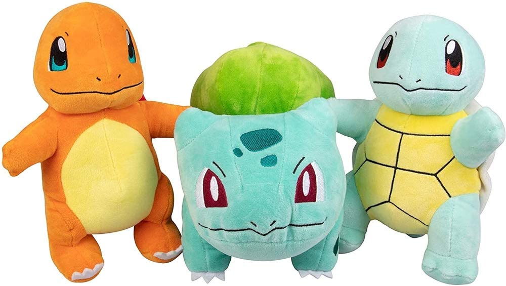 The best Pokemon gifts for kids, Pokemon Gen 1 starter pack plushies