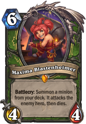 New Hearthstone: Madness at the Darkmoon Faire Legendary, Maxima Blastenheimer