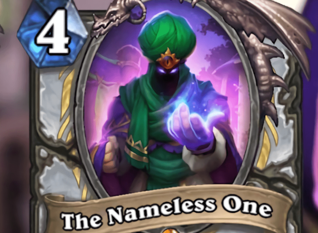 The Nameless One in Hearthstone: Madness at the Darkmoon Faire