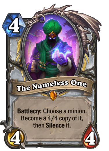 The Nameless One in Hearthstone: Madness at the Darkmoon Faire