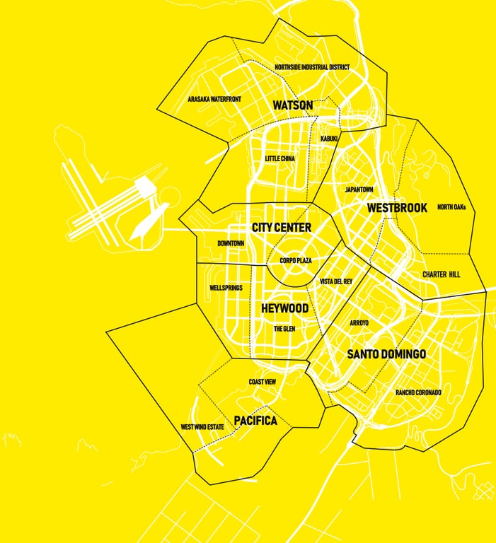 Cyberpunk 2077 map