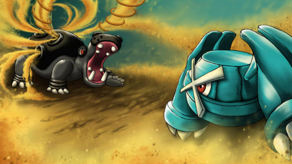 Hippowdon vs. Metagross, Pokemon Brilliant Diamond and Shining Pearl