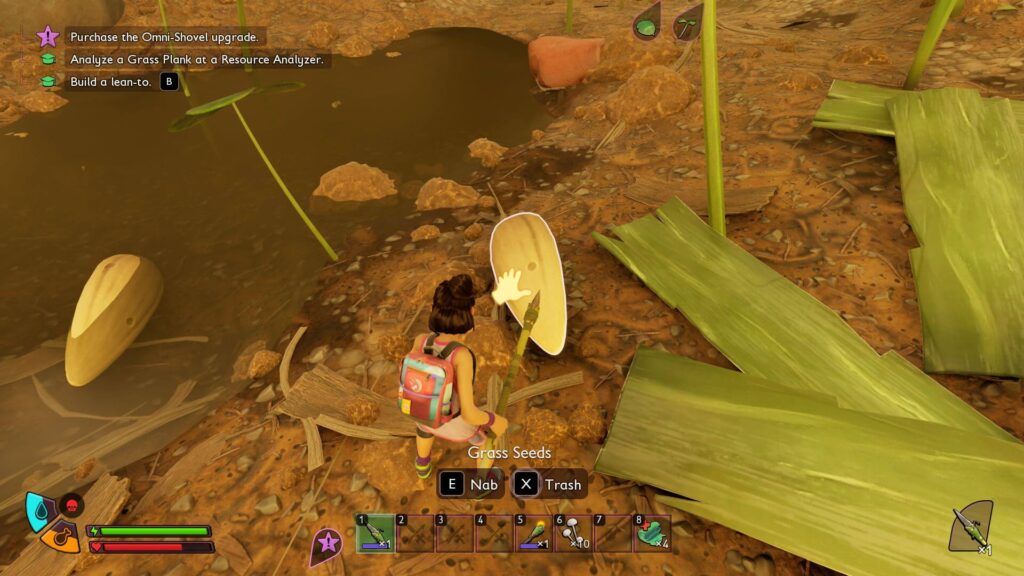 Picking up Grass Seeds